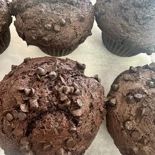 Double chocolate chip muffin