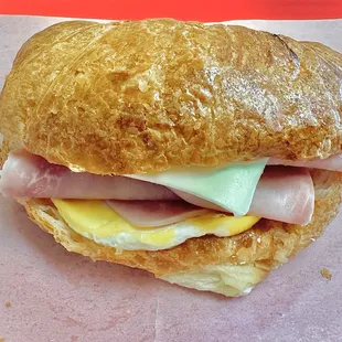 Ham cheese &amp; egg sandwiche