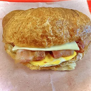 Bacon Egg &amp; Cheese croissant