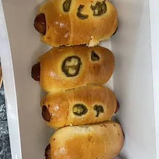 Jalapeño Kolache and one regular