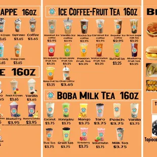 We have boba milk tea too 
Stop by our shop to grab some drink and breakfast