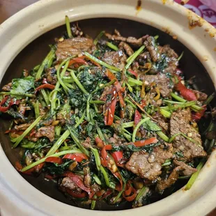 Cilantro beef