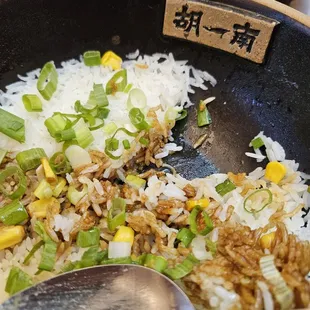 Rice portions are small... only approx 1&quot; deep