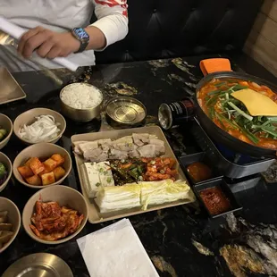 Food galore: Budae Jjigae Hot Pot and Bo Ssam