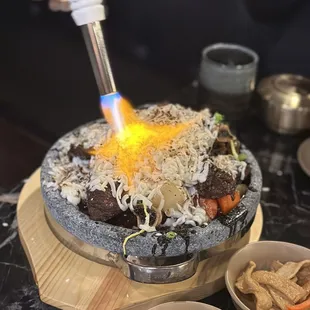 Galbijjim added cheese