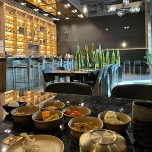 Side dishes and interior