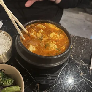 Pork &amp; Kimchi Tofu Soup
