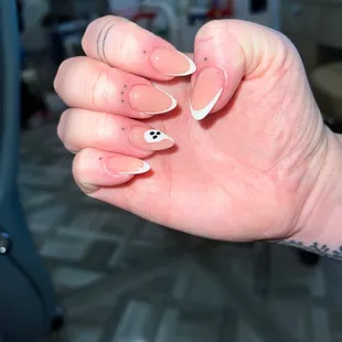 Gel acrylic manicure done by Cindy