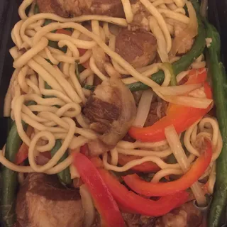 1. String Bean and Pork Belly Fried Noodles