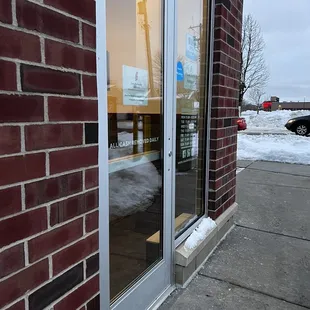 Outside -parking in back