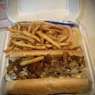 Philly CheeseSteak With fries (Combo)