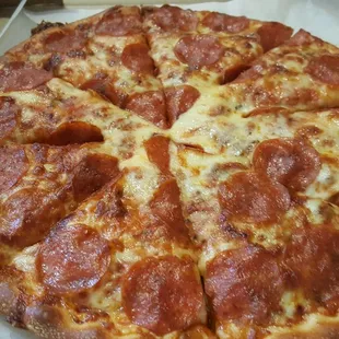 *Suppose* to be double pepperoni...