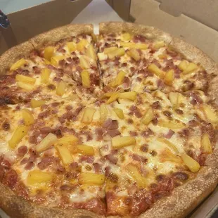 Cleveland style pineapple/ham/tomato sauce