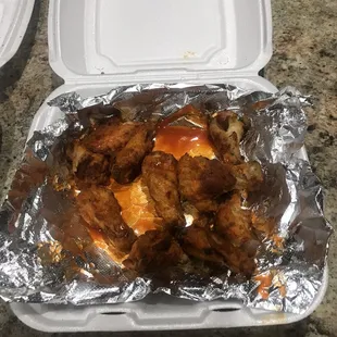 Supposedly a pound of wings....