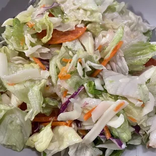 Salad after we mixed ingredients.
