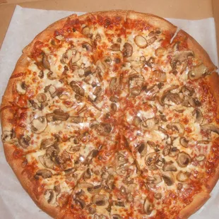 Mushroom Pizza.