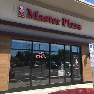 the front of the restaurant