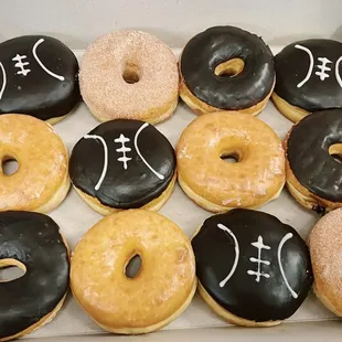 Custom donuts for football season
