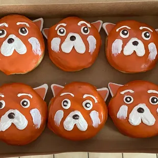Custom donuts - red pandas