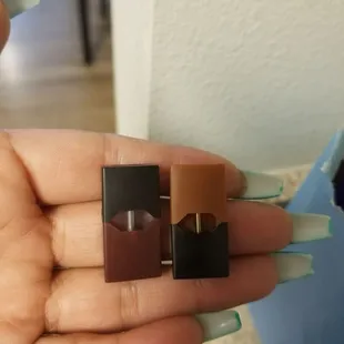 Left REAL pod Right Thier FAKE pod smh