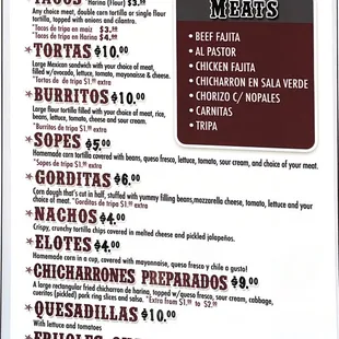 Máster Taco Menú