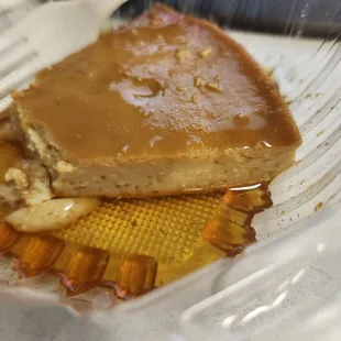 Nasty flan with maple syrup