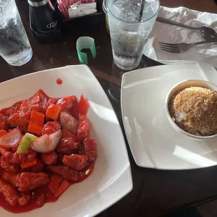 Sweet and Sour Chicken Fried Rice