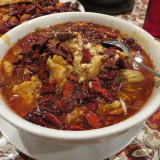 D1. Boiled Fish Fillet with Ash Powder and Chili