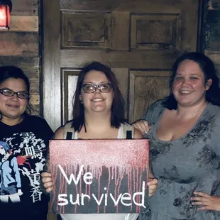 We Survived The Mystery!! If you love puzzles, this is the room for you!