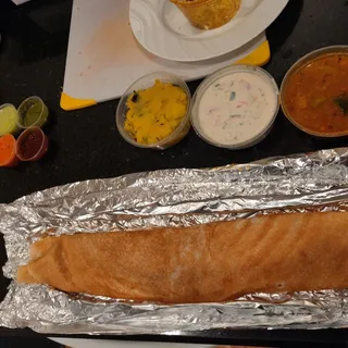 Potato Masala Mash Dosa