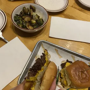 Smash Sliders Crispy Brussels Sprouts