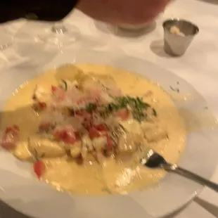 Lobster ravioli!