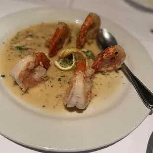Shrimp scampi appetizer