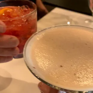 Negroni &amp; Chocolate martini.