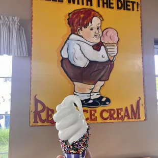 Custard waffle cone
