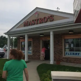 outside
