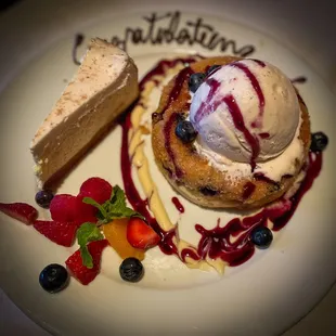 Seasonal blueberry butter cake