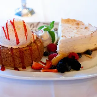 butter cake and cheesecake