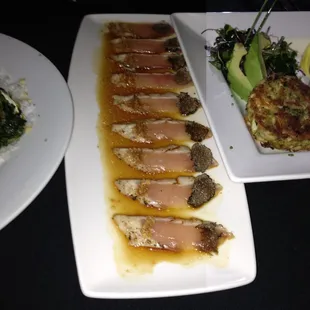Albacore with black truffles!