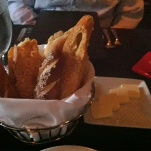 Bread basket and butter