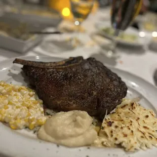 22 oz Rib eye and sides