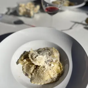 sausage mushroom ravioli