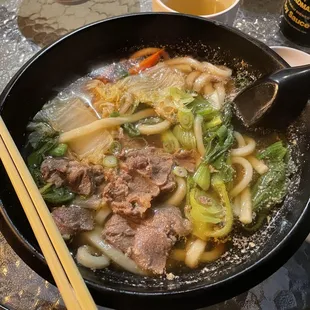 Yummy beef udon!