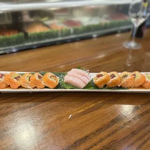 Summer roll with yellowtail