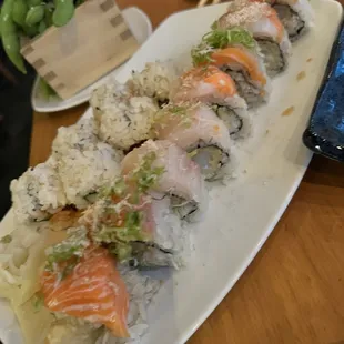 Nemo roll and edamame