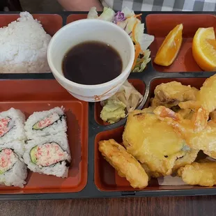 Tempura Prawns and Veggies