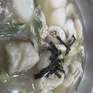 a close up of a bowl of soup