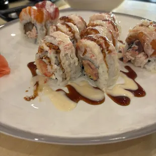 Super crab in the middle and playboy on the sides (ate before the picture was taken)