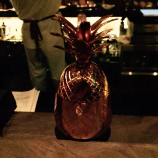 Copper pineapple for your &apos;The Pineapple&apos; drink