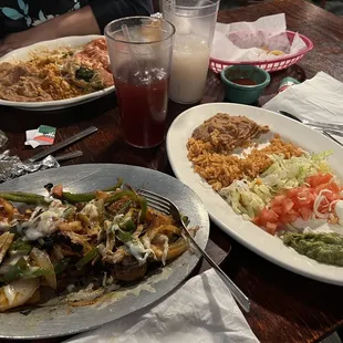 plates of food on a table